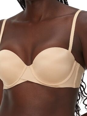 Maidenform Beige Convertible Strap Bra 34B NWD 5 Way Strap